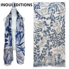 美品♡INOUI EDITIONS コットンシルクストールPARADISO 大判 美品♡INOUI EDITIONS コットンシルクストールPARADISO 大判