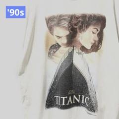 ['90sムービーT】TITANIC レオ＆ローズ L 白のサムネイル