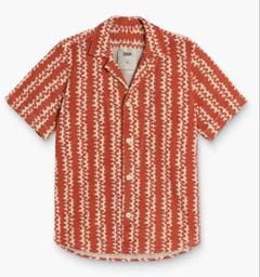 【新品未使用】OAS Red Scribble Cuba Net Shirt