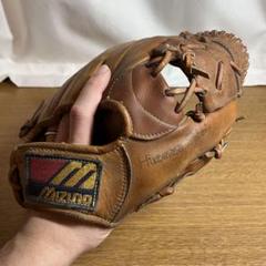 訳あり ミズノ ワールドウィン 一般硬式 グローブ グラブ 内野用 良品 記名跡