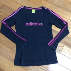 adidas ロンT S 紺色