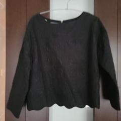 BEARDSLEY 黒　キルティングトップス 七分丈 BEARDSLEY 黒キルティングトップス 七分丈