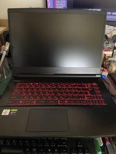 MSI ゲーミングノートPC 赤色キーボード