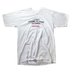 【90s】USA製 COMPAQ 企業ロゴ プロモ Tシャツ ホワイト