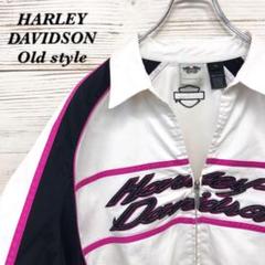 《希少》ハーレーダビッドソン☆半袖シャツ 2XL デカロゴ ピンク HS354