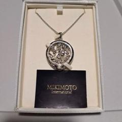 安い購入 MIKIMOTO ペンダントルーペローズウィンドウ （アコヤ真珠）ot3 アクセサリー
