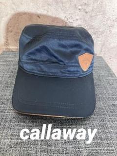 ✨callaway ネイビー 防水キャップ 調整可能　ゴルフキャップ　帽子
