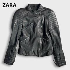 美品 ZARA ザラ 羊革 シングル レザージャケット ライダースジャケット 2025年最新】zara ラムレザーの人気アイテム - メルカリ