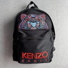 KENZO トラ刺繍 バックパック ネイビーブルー KENZO トラ刺繍 ブラックリュック - メルカリ
