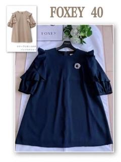 フォクシーインディゴドレス 美品 40(rene) - メルカリ