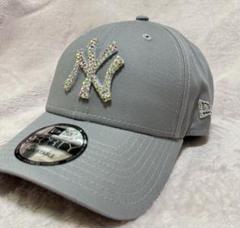 ニューエラ グレー オーロラ キラキラ 9FORTY キャップ ユ デコ NY ニューエラ グレー キラキラ オーロラ NEW ERA キャップ NY LA
