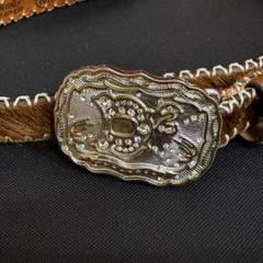 DSQUARED ラインストーン バックル レザーベルト サイズM - メルカリ