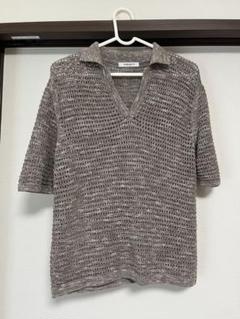 未使用品♡4.7万 MORABITO モラビト サマーニット ゆったりめ グレー 未使用品♡4.7万 MORABITO モラビト サマーニット ゆったりめ