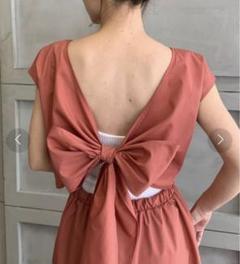 3way ワンピース　カシュクール　背中見せ　バックリボンのサムネイル