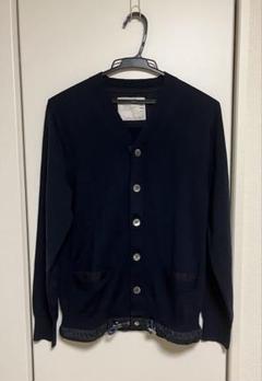 新品タグつき✨sacai ドッキングカーディガンコットンウールブレンド