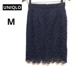 美品（ユニクロ）UNIQLO 総レーススカート　タイト　Mサイズ　ひざ丈