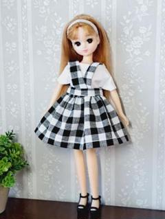 リカちゃんサイズの服　ハンドメイド　トップス　スカート2点セット
