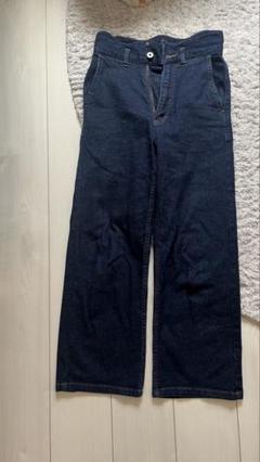 eaphi　wave design high waist denim－navy WAVE DESIGN HIGH WAIST DENIM
