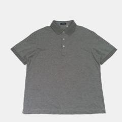 メーカーズシャツ鎌倉 CASUAL 134 リブポロシャツ 杢グレー XL