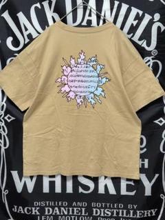★X-GIRL スケートボードライン/#1ベージュ TシャツＬ