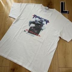 希少　L　THRASHER スラッシャー　マガジン　tシャツ　ホワイト　染み込み