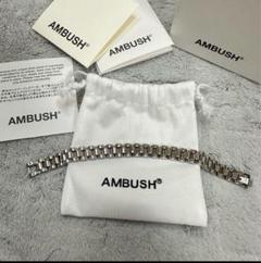 AMBUSH シルバーリンクブレスレット 16cm AMBUSH メタルチェーンブレスレット シルバー サイズ約16cm 銀色