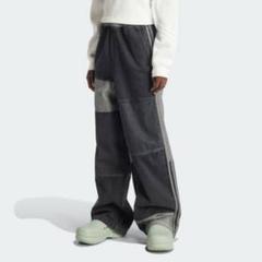 【ADIDAS】 クセニアシュナイダーパッチワークトラック セット 新品 アディダス クセニアシュナイダー パッチワークデニム 黒