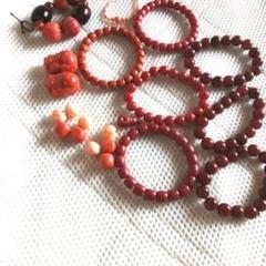 南紅(ナンホーン)瑪瑙、珊瑚など、21点纏め売ります 本日限り