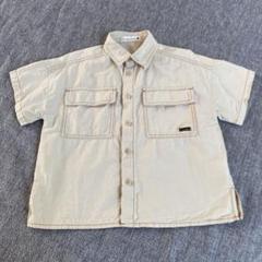 ブランシェス branshes 半袖シャツ ベージュ 110 男の子