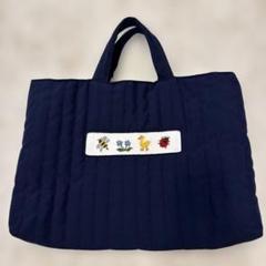 Mojocamar 黒色キルティングトートバック レッスンバッグ キルティングトートバッグ | “RE_PRAY”OFFICIAL GOODS
