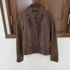 ラルフローレン ヴィンテージ加工 レザー ライダースジャケット ブラウン 7