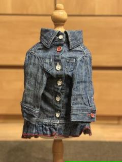 日*1様 【新品】アトリエgg リネンデニムドレス 新品】アトリエgg リネンデニムドレス
