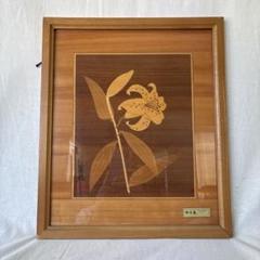 ヴィンテージ　インド　1944年　木象嵌額装　はめ木細工絵画 浜松屋-箱根 寄木細工・木象嵌- / 太子額(箱根山)
