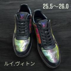 美品、ルイヴィトン 、レザースニーカー、男女兼用、25.5〜26センチ