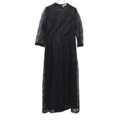 ✨新品✨ レースレディース XXL ワンピース ドレス 黒 レース 華やか 上品