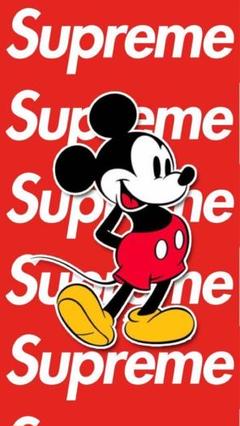 supreme アートポスター パロディー フレーム付き ノーマルミッキー