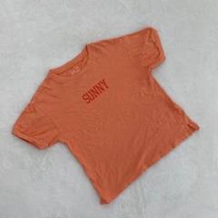 Coen キッズ Tシャツ オレンジ ロゴプリント 半袖 150