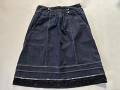 TO BE CHIC フレアスカート 46 ネイビー トゥービーシック 大きい TO BE CHIC / トゥー ビー シック （レディース） スカート
