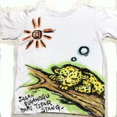 EL RODEO 昼寝するヒョウ　Tシャツ フリーサイズ