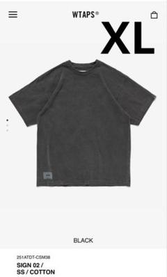 WTAPS Sign 02 SS Cotton Black ダブルタップス XL
