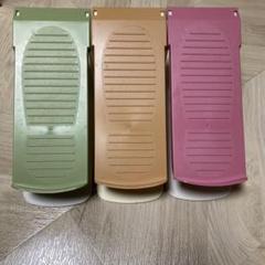 コンパクトに収納できるシューズラック10個セット