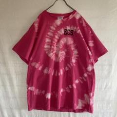 US古着 PORT&COMPANY Tシャツ ワイルドキャッツ ブリーチ ピンク