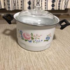 蒸し器 鍋 花柄