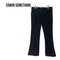 EDWIN 長ズボンフレアパンツ　美脚　美品　ブラック黒　30インチ