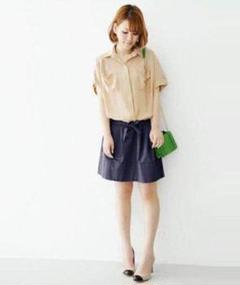 【美品】URBAN RESEARCH ROSSO ドッキングシャツワンピース