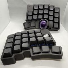 roBa ライトグレー 無線 左右分割キーボード トラックボール 無線keyball39な「roBa」は無線化以上の恩恵がある。｜さしみつ