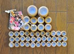 組紐用 組玉（重り)43個、巾着1枚、フック1個のセット 分轄不可