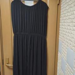 AZULブラックノースリーブロングワンピース