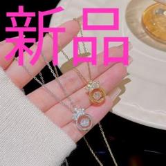 新品 ダンシングストーンネックレス ティアラ 揺れるネックレス シルバー おまけ