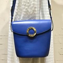 激レア 良品 希少カラー 90'S CELINE ショルダーバッグ サークル金具